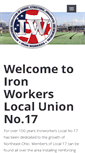 Mobile Screenshot of ironworkers17.org
