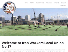 Tablet Screenshot of ironworkers17.org